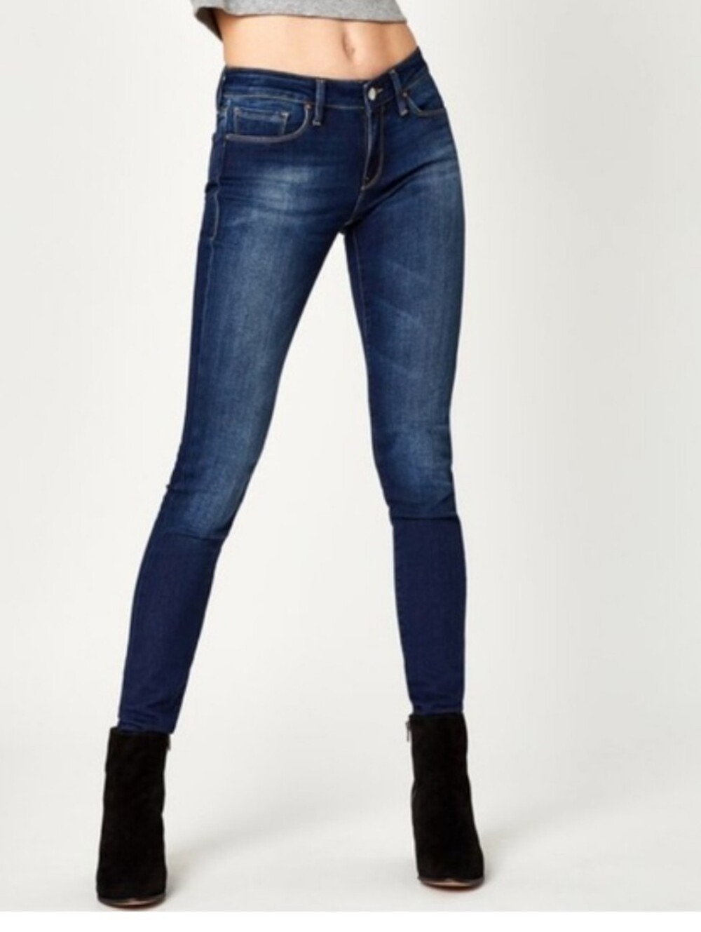 Nwt Mavi Adriana Jeans Mid Rise Super Skinny Sz 25